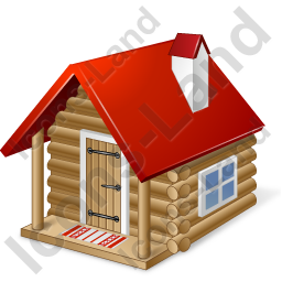 256x256 Log Cabn, Pngico Icons