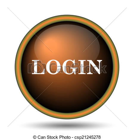 450x470 Logn Internet Button On White Background