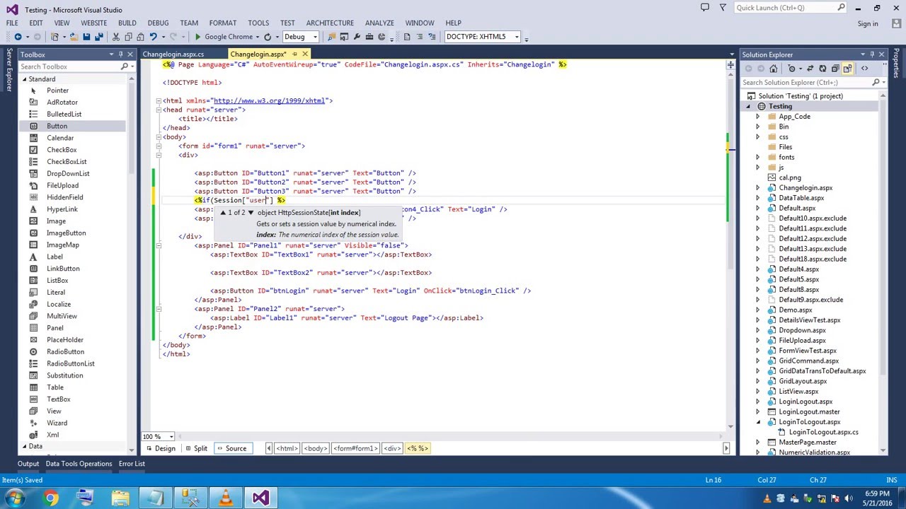 1280x720 How To Change Login Button As Logout After Logged Into The System