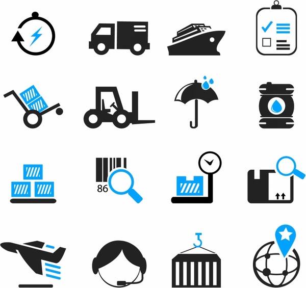600x565 Logistics And Shipping Icons Free Vector In Adobe Illustrator