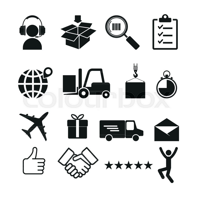 800x800 Logistics Icon Simple Vector Stock Vector Colourbox