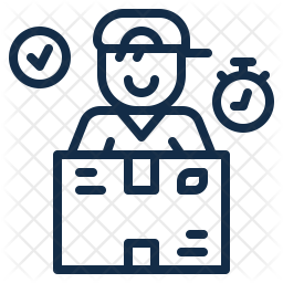 256x256 Logistic Icon Of Line Style