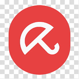 256x256 Radial Icon Set Avira, White And Red Umbrella Logo Transparent