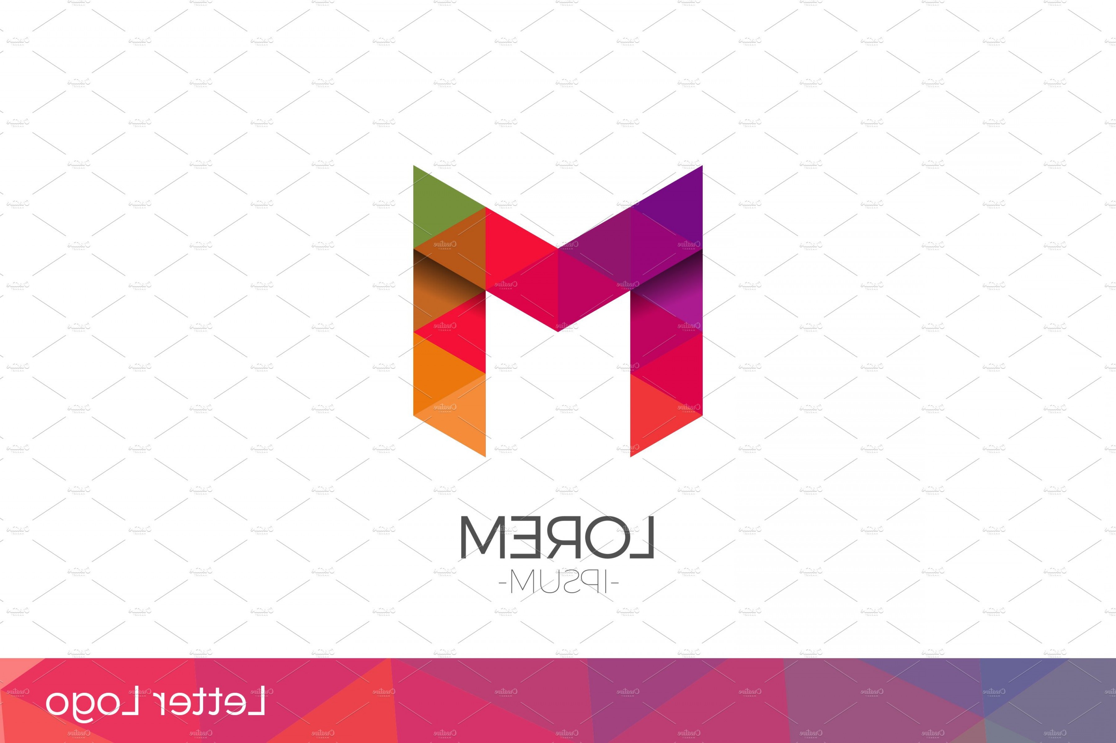 3600x2396 Letter M Vector Origami Logo Icon Savoyuptown