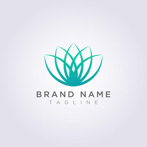 490x490 Vector Design Luxury Flower Logo Icon