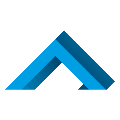 512x512 Blue Triangles Real Estate Icon