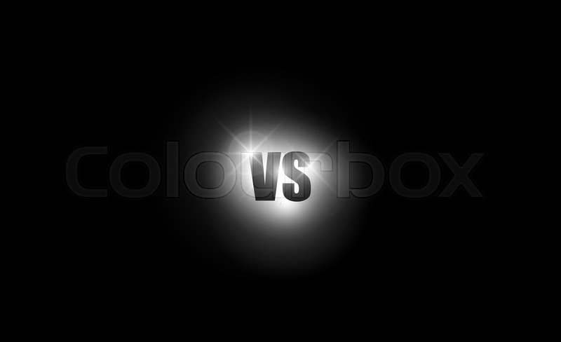 800x488 Icon Neon Versus Logo Vs Letters For Stock Vector Colourbox