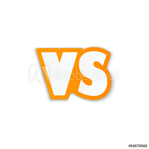 500x500 Versus Logo Vs Vector Letters Illustration Competition Icon
