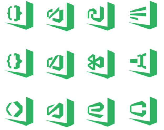 625x495 Early Vs Code Icon Designs Creative Icon Design, Company Logo