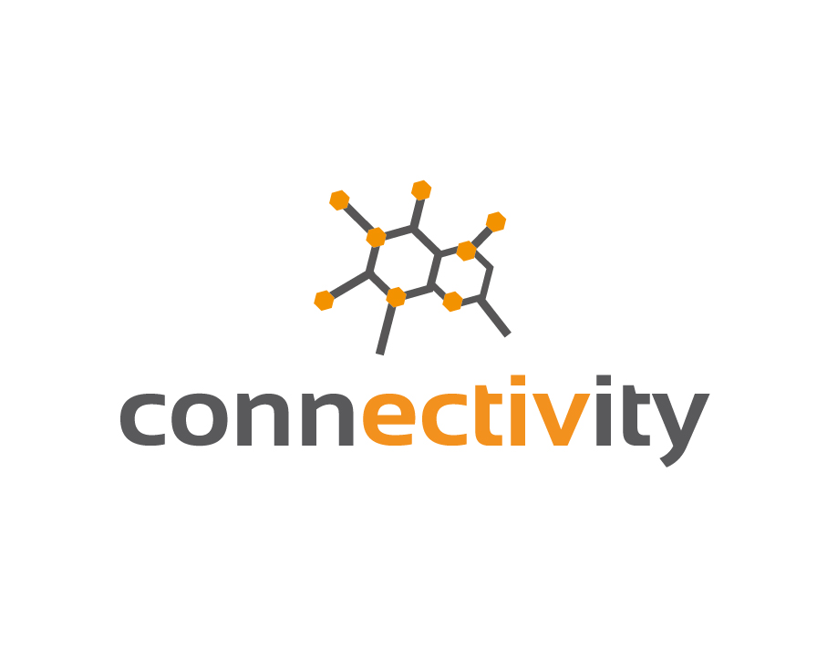 Connectivity Logo With Chemical Compound Icon 907x710 Connectivity Logo With Chemical Compound Icon