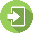 128x128 Logout Button Icons