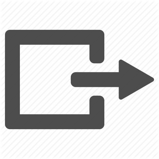 512x512 Arrow, Cancel, Close, Door, Exit, Log Out, Login, Logout, Out Icon