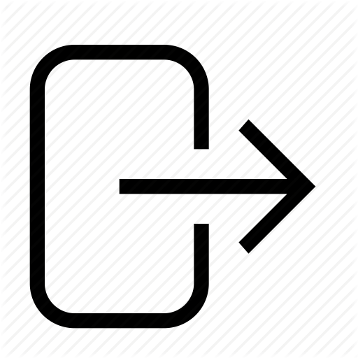 512x512 Exit, Leave, Logout Icon