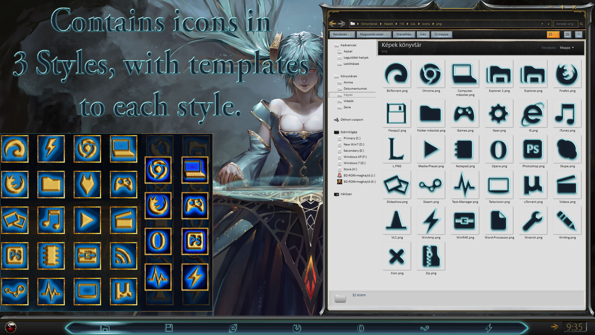 1920x1080 League Of Legends Icons