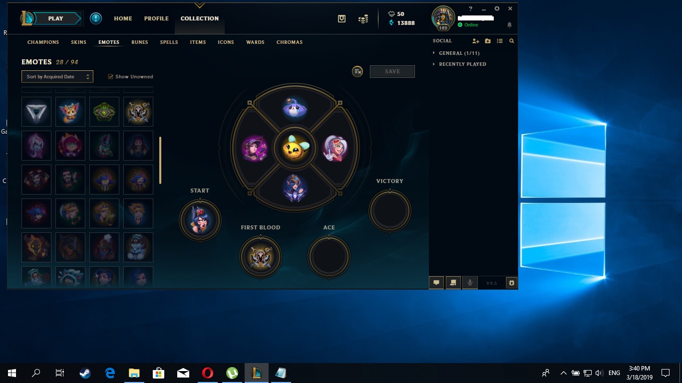1366x768 Lol Account Euw Diamond Iv Skinsurf Warwick And Everything More