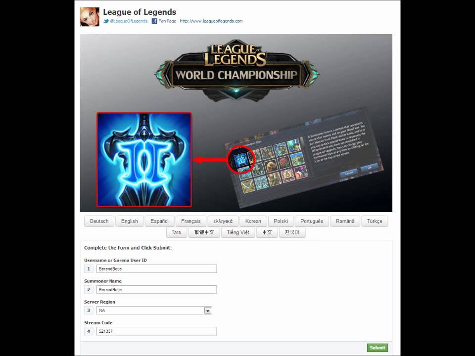 960x720 Free Lol League Of Legends Summoner Icon Available For Only