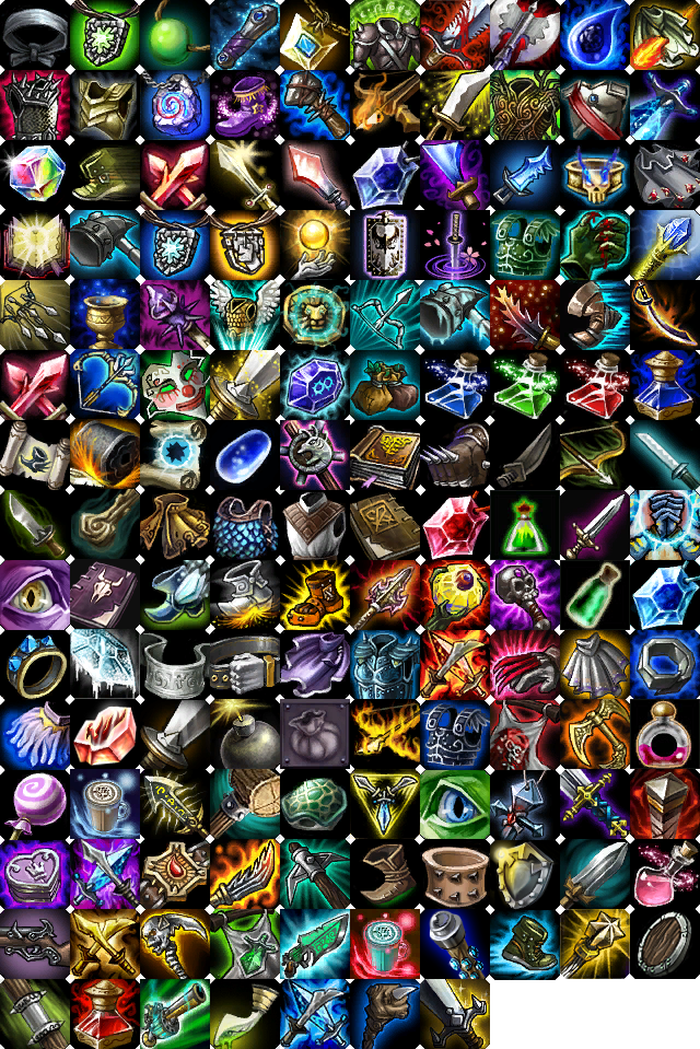 640x959 League Of Legend Item Icons