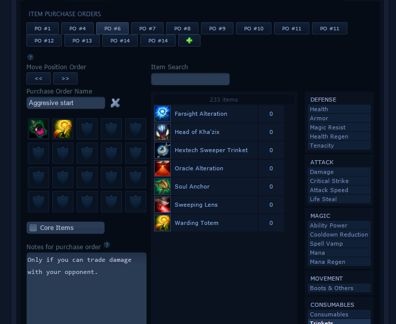 782x641 Item Purchase Order Bugs League Of Legends