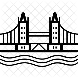 256x256 London Icon Of Line Style