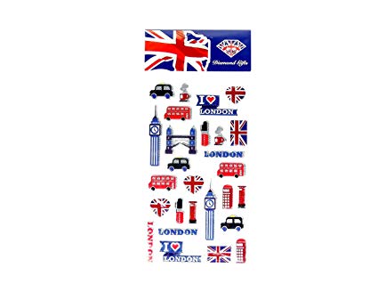 425x319 London Icons Sticker Set Uk Souvenir! Souvenir Speicher