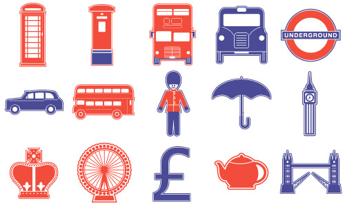500x300 Free Vector London Icons