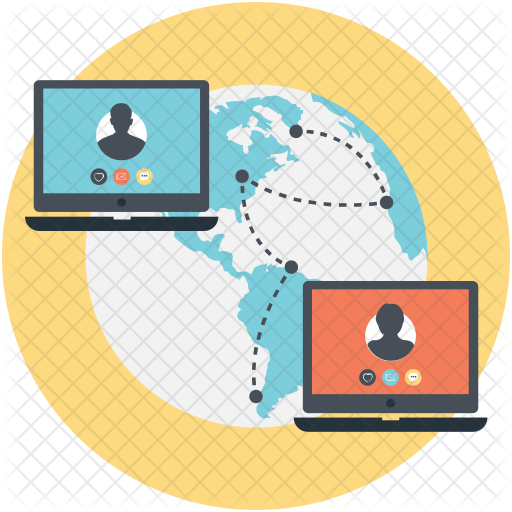 512x512 Long Distance Relationship Icon Of Flat Style