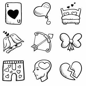 300x300 Long Distance Icon Hand Drawn Love Elements Freepik