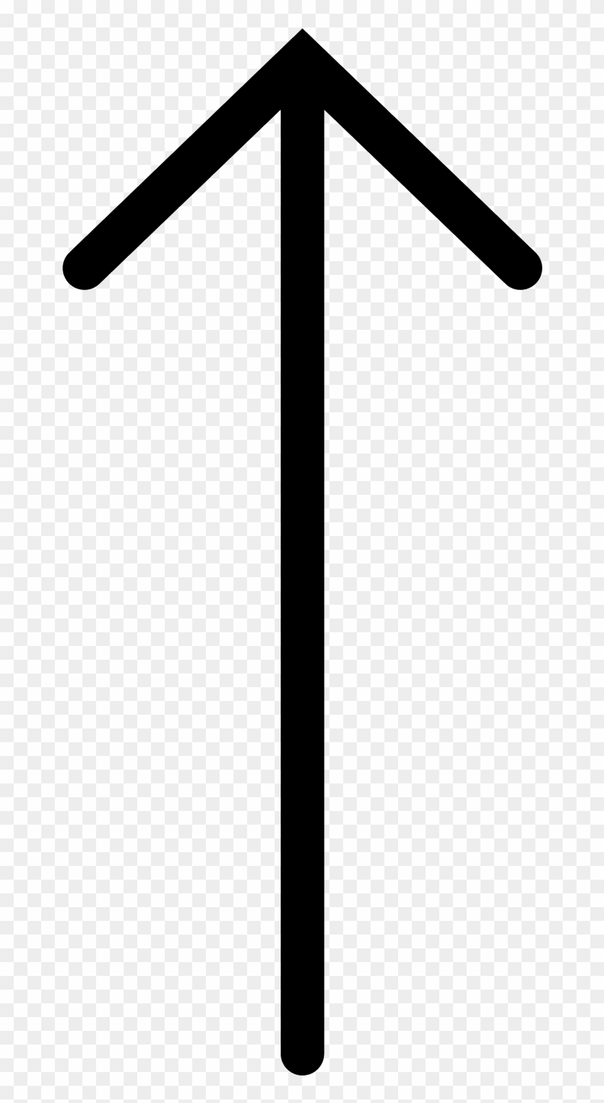 880x1605 Long Arrow Up Icon