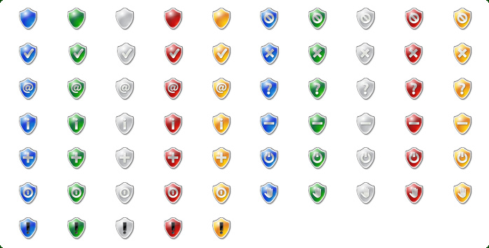 698x354 Vista Style Base Software Icons Set With Custom Icon Design Service