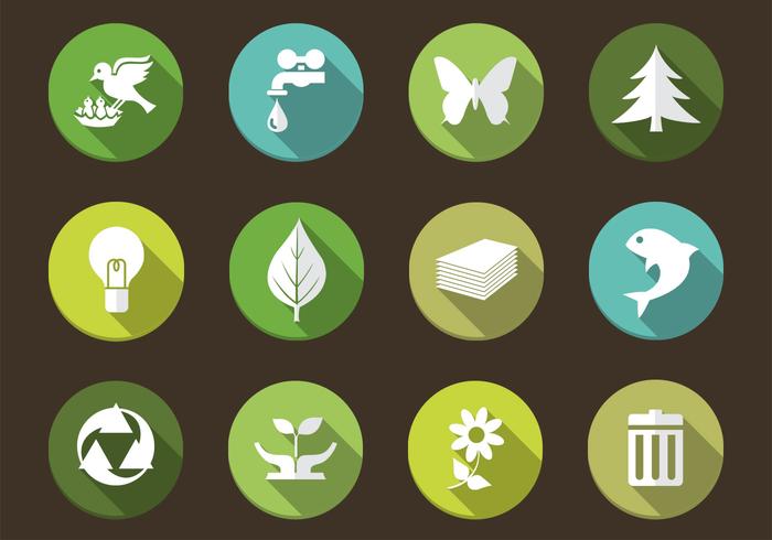 Long Shadow Eco Nature Icon 700x490 Long Shadow Eco Nature Icon