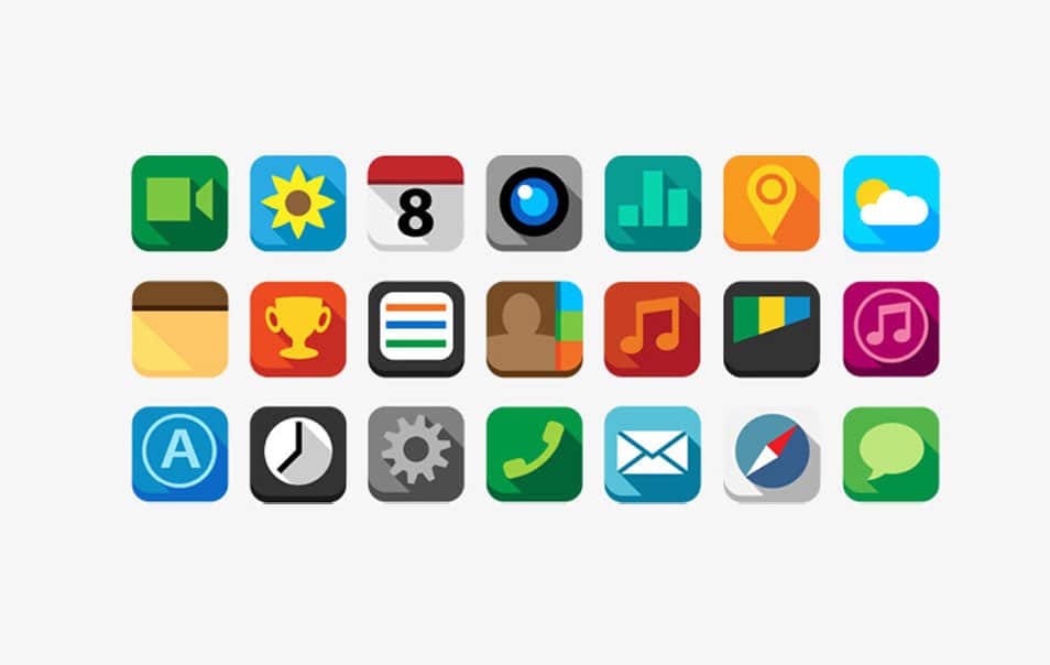 Best Collection Of Long Shadow Icons 954x604 Best Collection Of Long Shadow Icons