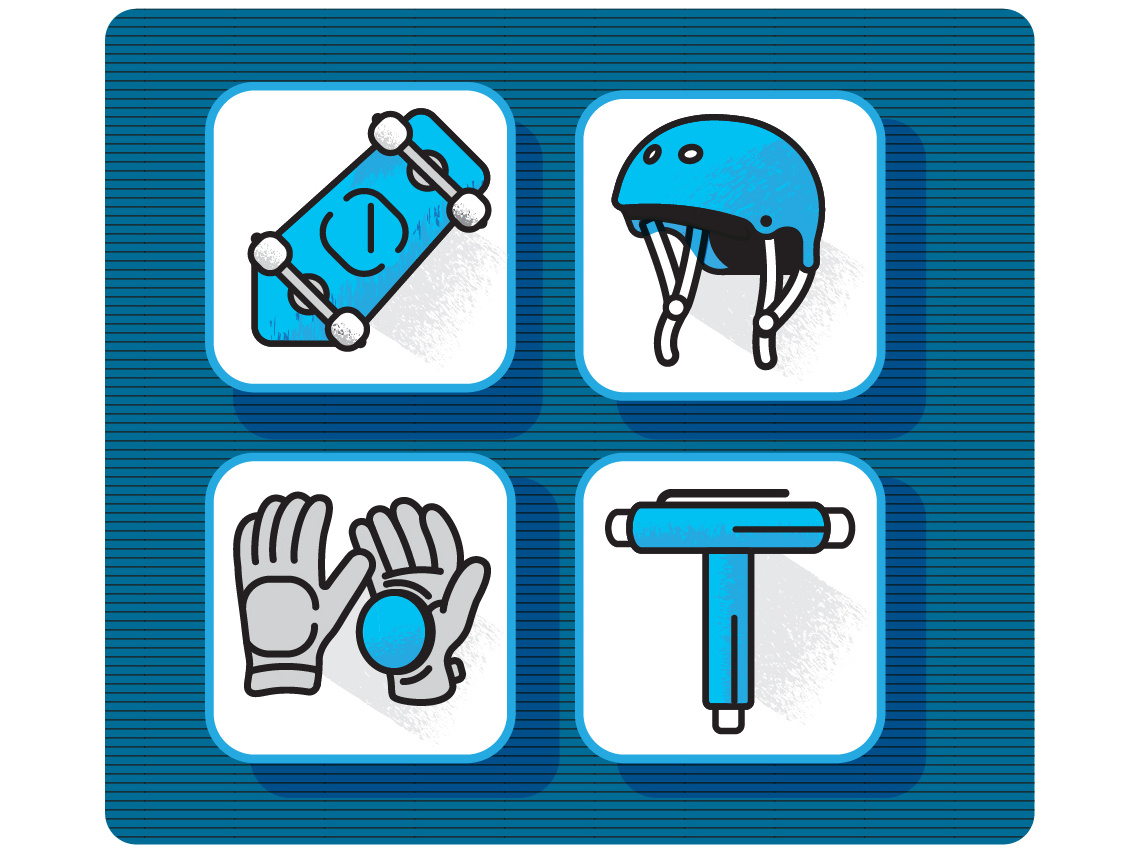 1139x853 Longboard Icons