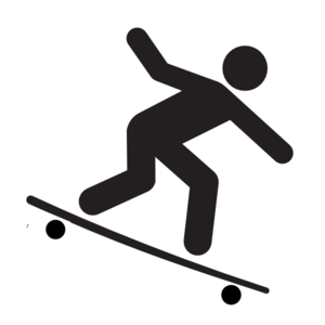 300x300 Longboarding Clip Art