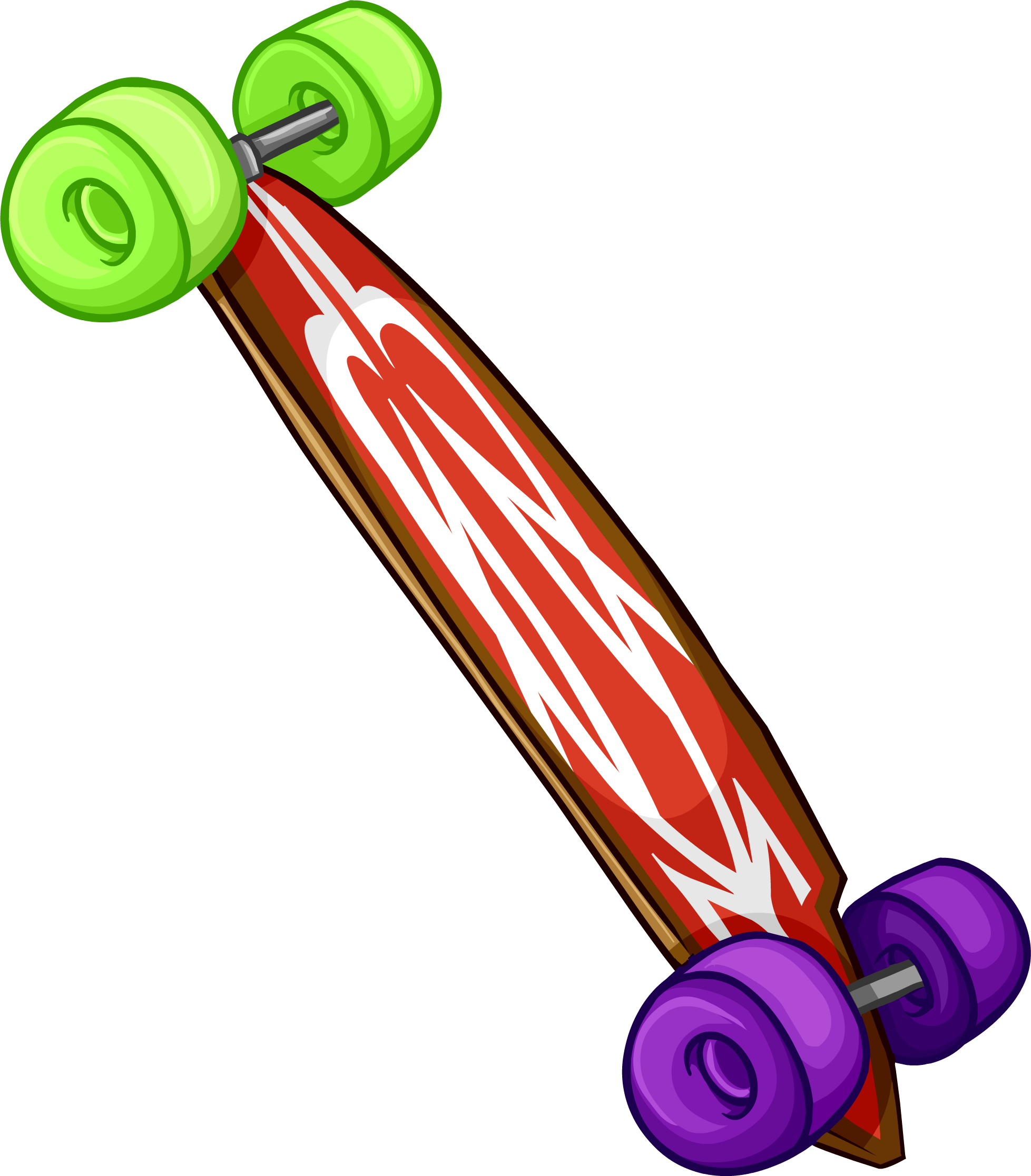 1957x2233 Red Longboard Club Penguin Wiki Fandom Powered