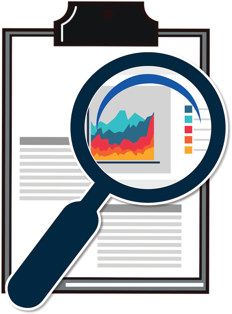 753x1019 Hd Magnifying Glass Looking At Report On Clipboard Icon
