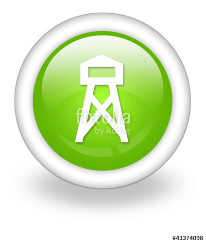 424x500 Light Green Icon Lookout Tower Stock Photo And Royalty Free