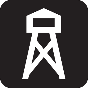 300x300 Lookout Look Out Tower Black Png, Clip Art For Web