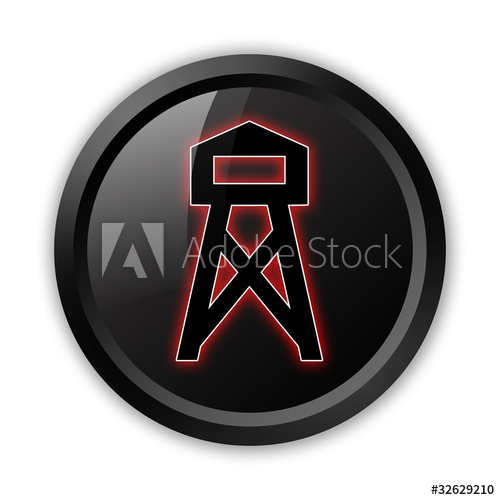 500x500 Black Icon Lookout Tower