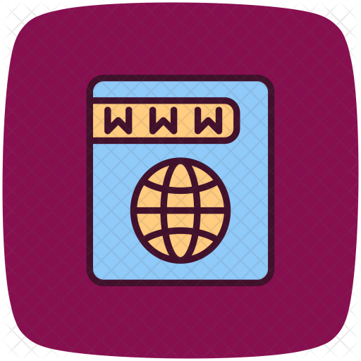 512x512 Domain, Ip, Lookup, Website Icon Of Colored Outline Style