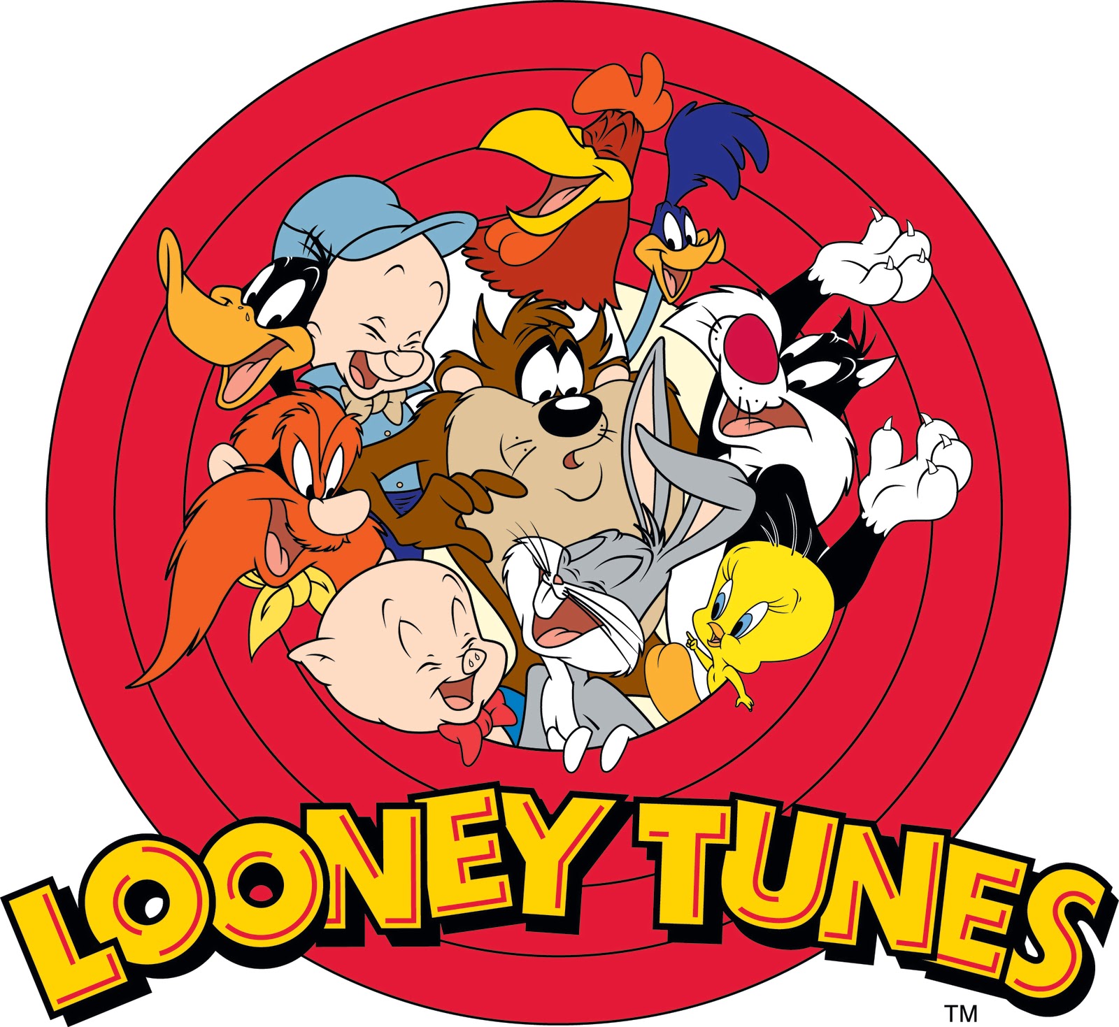 1600x1469 Looney Tunes Group With Items
