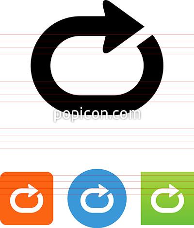 400x470 Loop Clockwise Arrow Icon