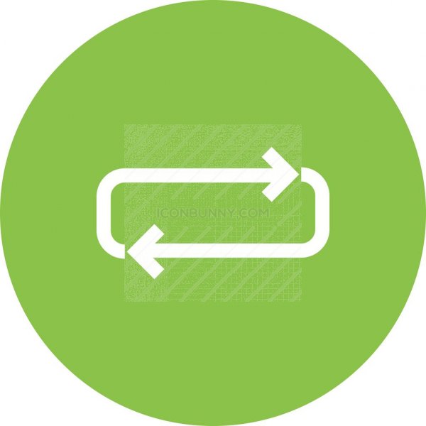 600x600 Loop Flat Round Icon