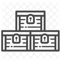 Loot Chests Icon Of Line Style 256x256 Loot Chests Icon Of Line Style