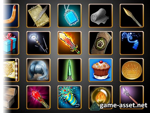 Loot Icons Pack Assets For Unity And Unreal Game Engines 516x389 Loot Icons Pack Assets For Unity And Unreal Game Engines