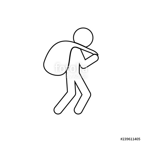 A Thief With A Bag Of Loot Icon Element Of Crime For Mobile 500x500 A Thief With A Bag Of Loot Icon Element Of Crime For Mobile