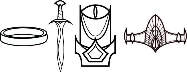 654x252 Lord Of The Rings Icons