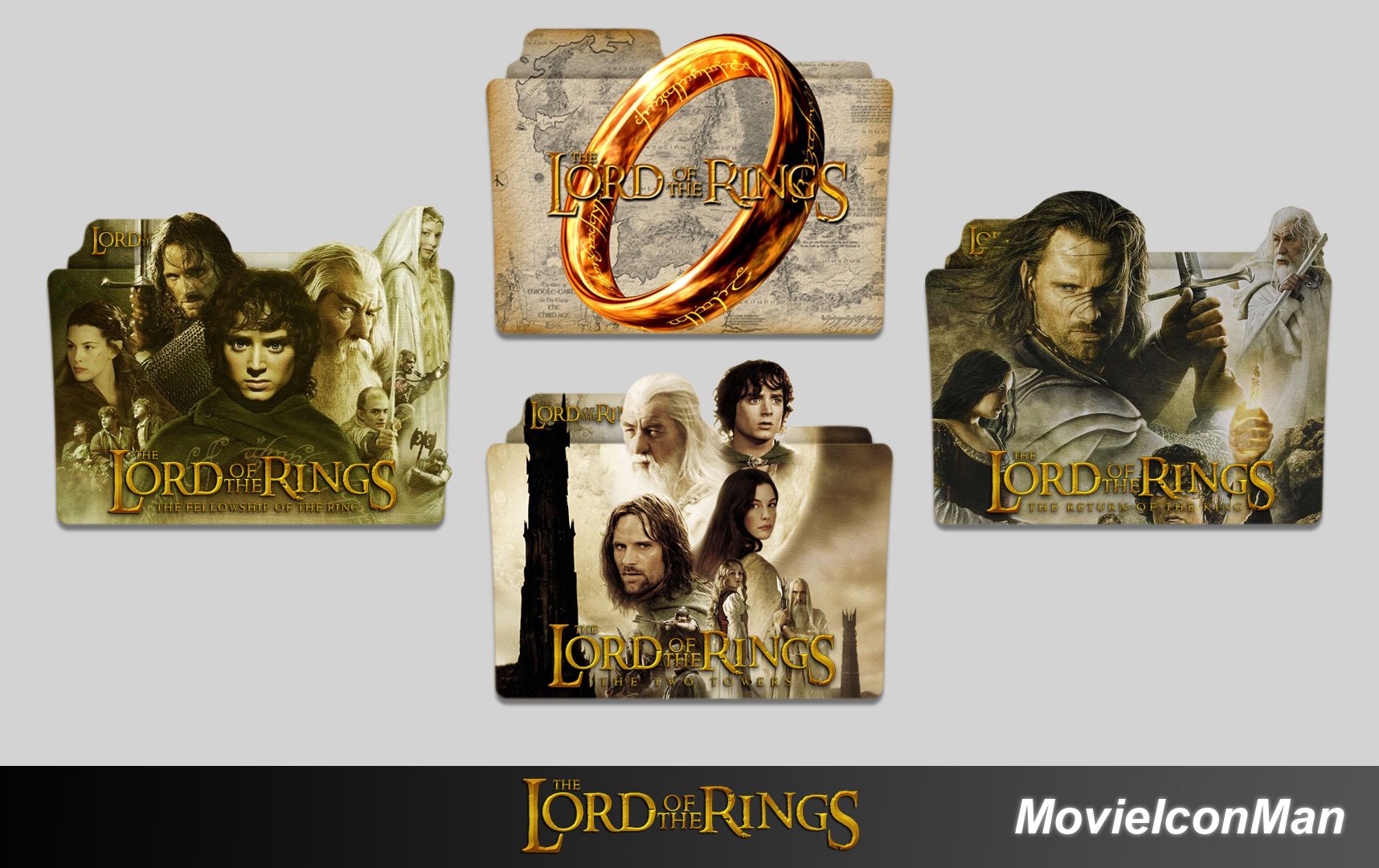 1716x1080 Lord Of The Rings Collection Folder Icon Pack