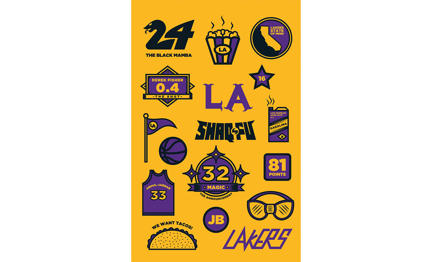 1386x840 Los Angeles Lakers Icons