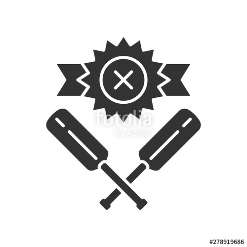 500x500 Cricket Defeat Glyph Icon Total Game Result Championship Loss