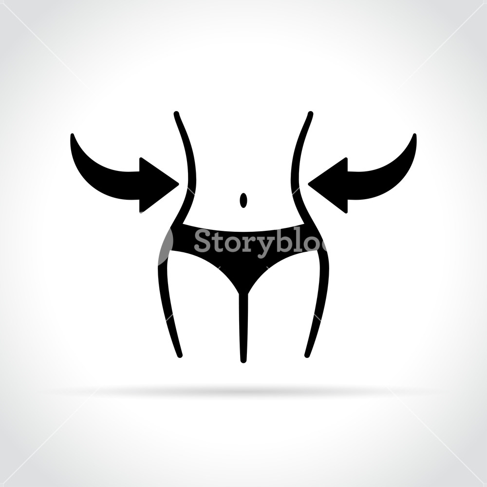 1000x1000 Illustration Of Weight Loss Icon On White Background Royalty Free